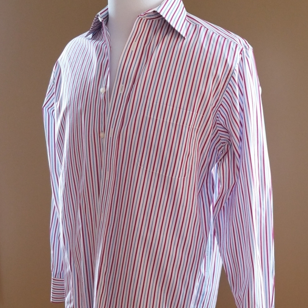 Stafford Pinstripe Dress Shirt 15.5 34/35
